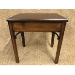 A George V 18th Century style sewing table, 50 cm x 36 cm x 52 cm