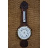 An early 20th Century oak banjo barometer