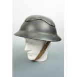 A Second World War British Home Front "Cromwell" pattern commercial air raid helmet