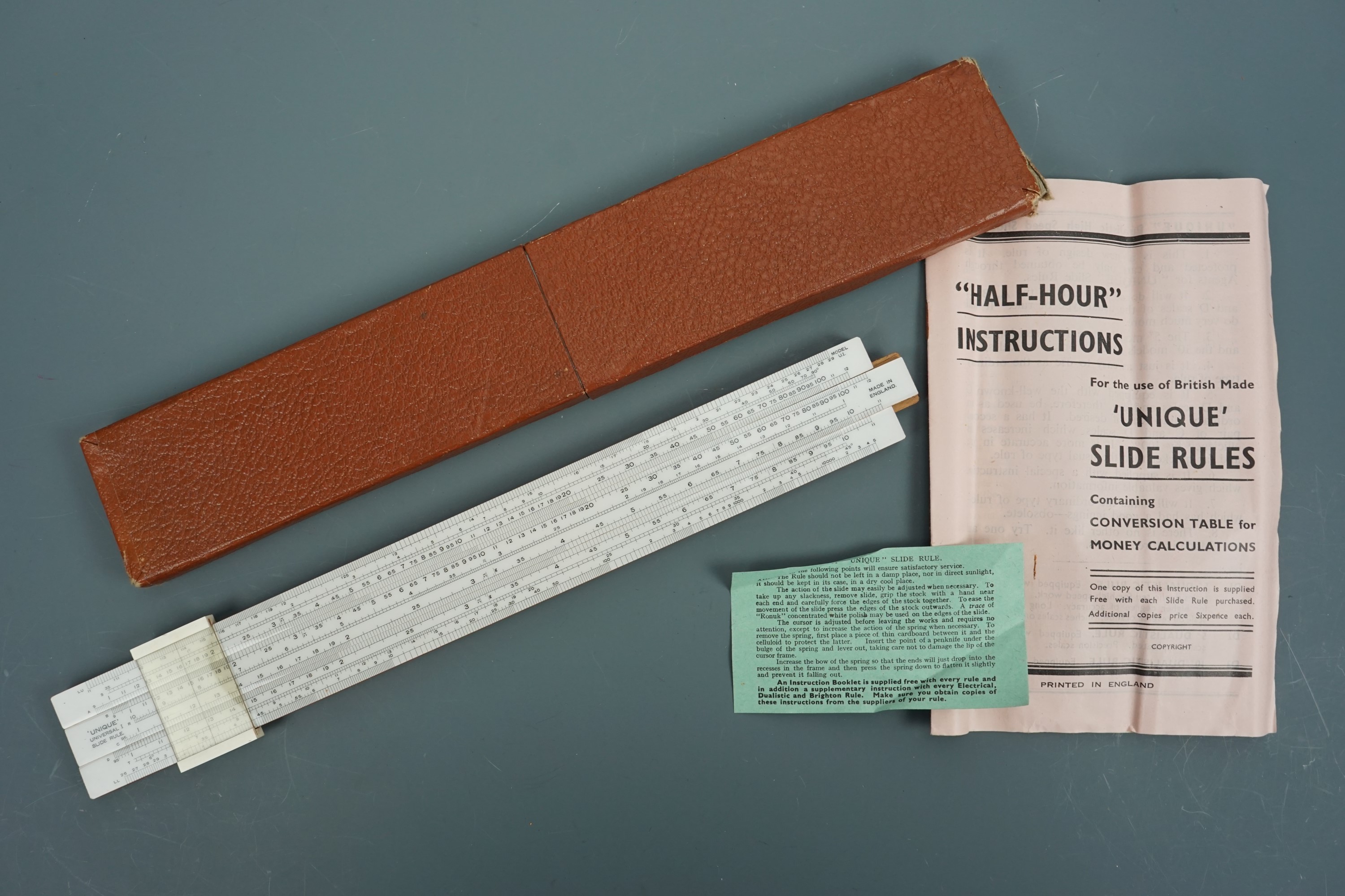 A Unique universal slide rule