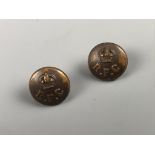 A pair of Royal Flying Corps cap buttons