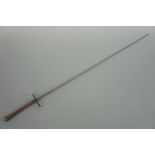 [ Sword ] A 19th Century fencing foil, the blade stamped "Souzy Aine. Paris"