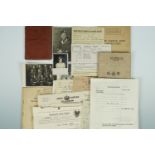 A quantity of Second World War British army official documents, photographs, training notes etc