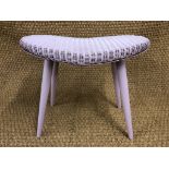 A Lusty's Lloyd Look oval dressing table stool