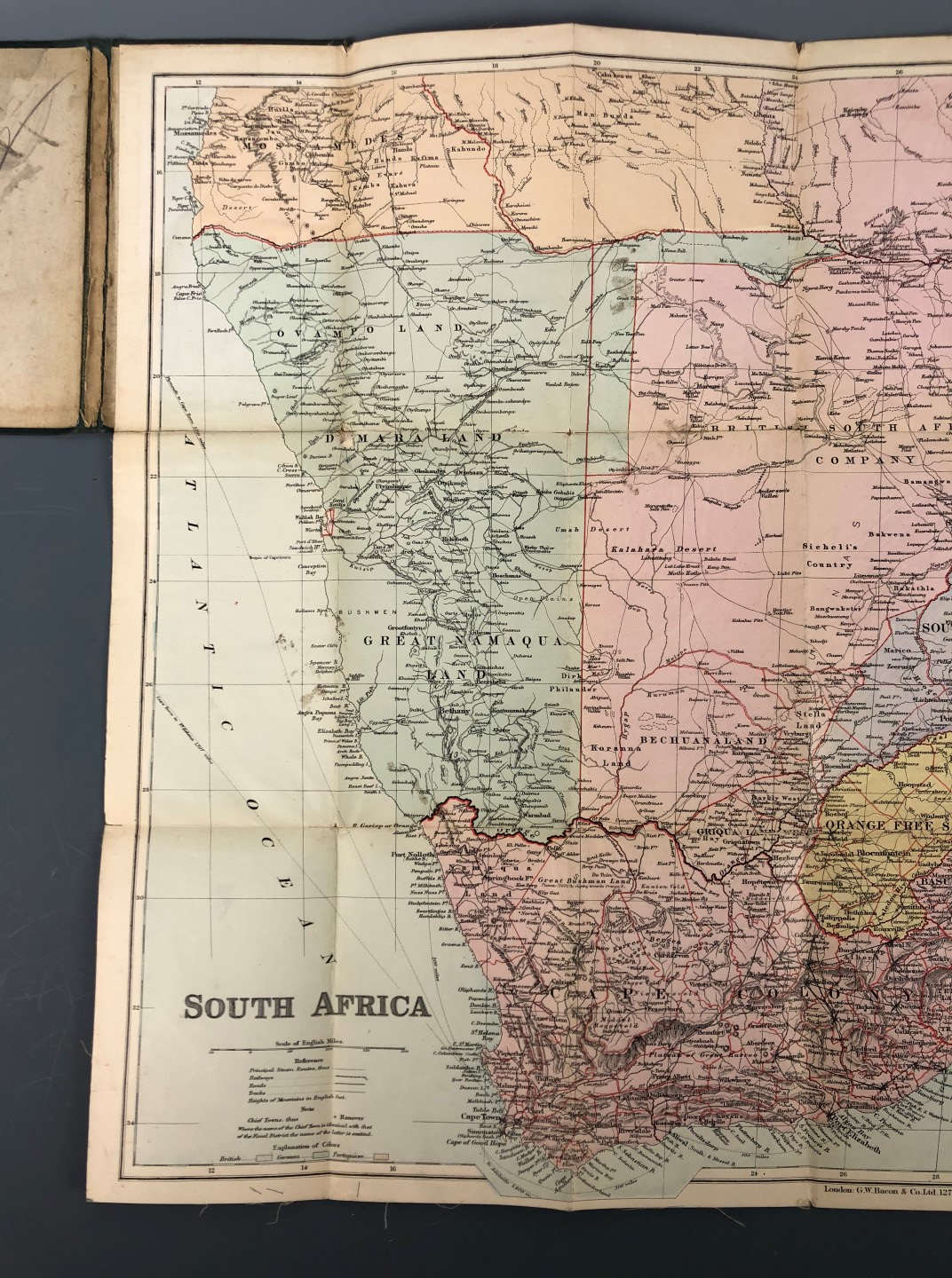 Bacon's "New Large-scale Map of South Africa" together with Boer War period photographs etc - Image 5 of 8