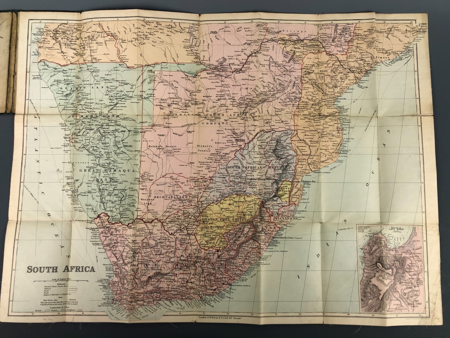 Bacon's "New Large-scale Map of South Africa" together with Boer War period photographs etc - Image 3 of 8