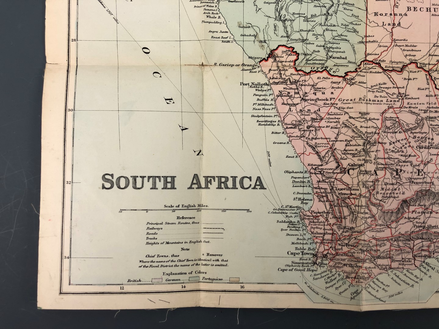 Bacon's "New Large-scale Map of South Africa" together with Boer War period photographs etc - Image 4 of 8