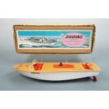 A boxed Sutcliffe Zodiac toy speedboat, 40 cm