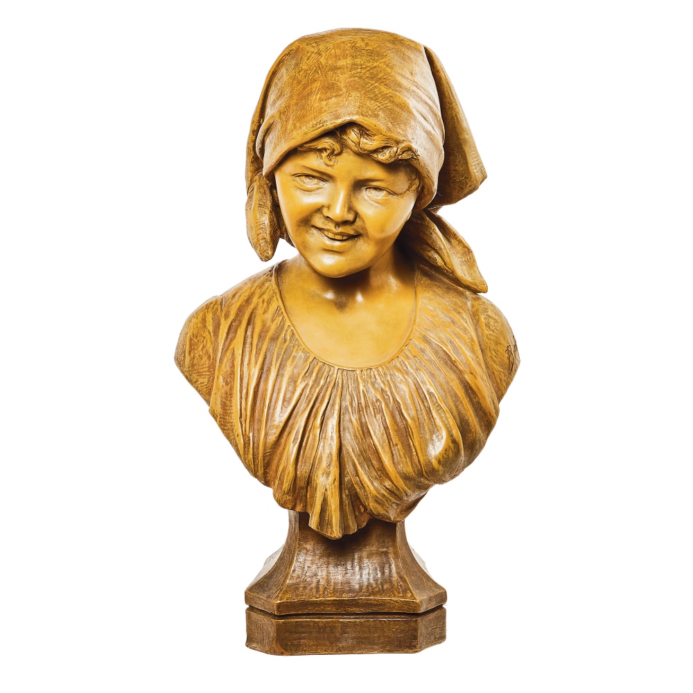 Antonio Bortone. Annita. Busto en terracota de Goldscheider, c.1900.