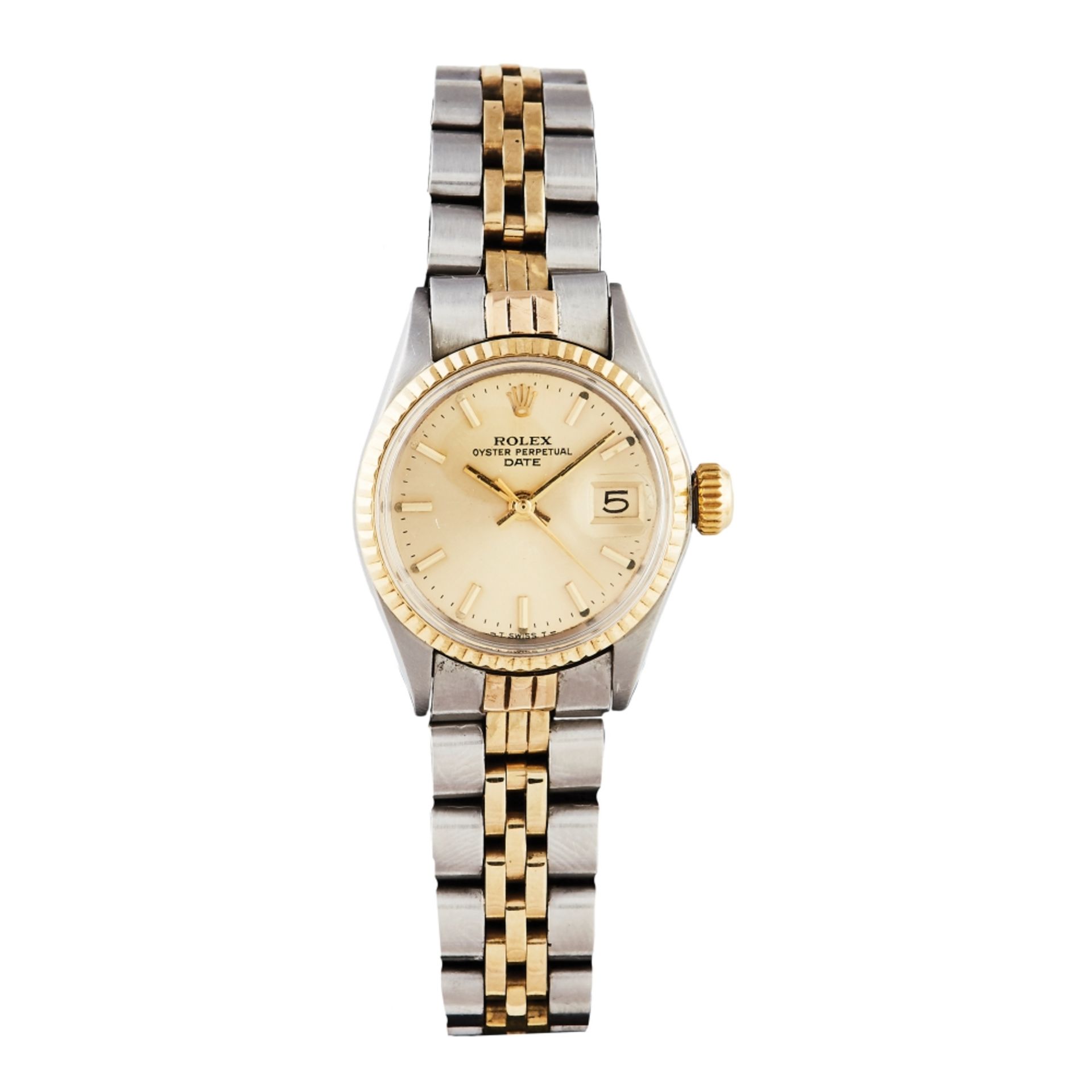 Reloj Rolex Oyster Perpetual Date señora en acero y oro. Mecanismo automático.