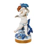 Figura en porcelana española de Algora, mediados del s.XX.