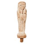 Phat Soka Osiris. Figura egipcia en madera de sicomoro tallada. Época Ptolemaica, 332-30 a.C.
