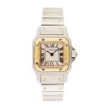 Reloj Cartier "Santos" para señora en acero y oro.