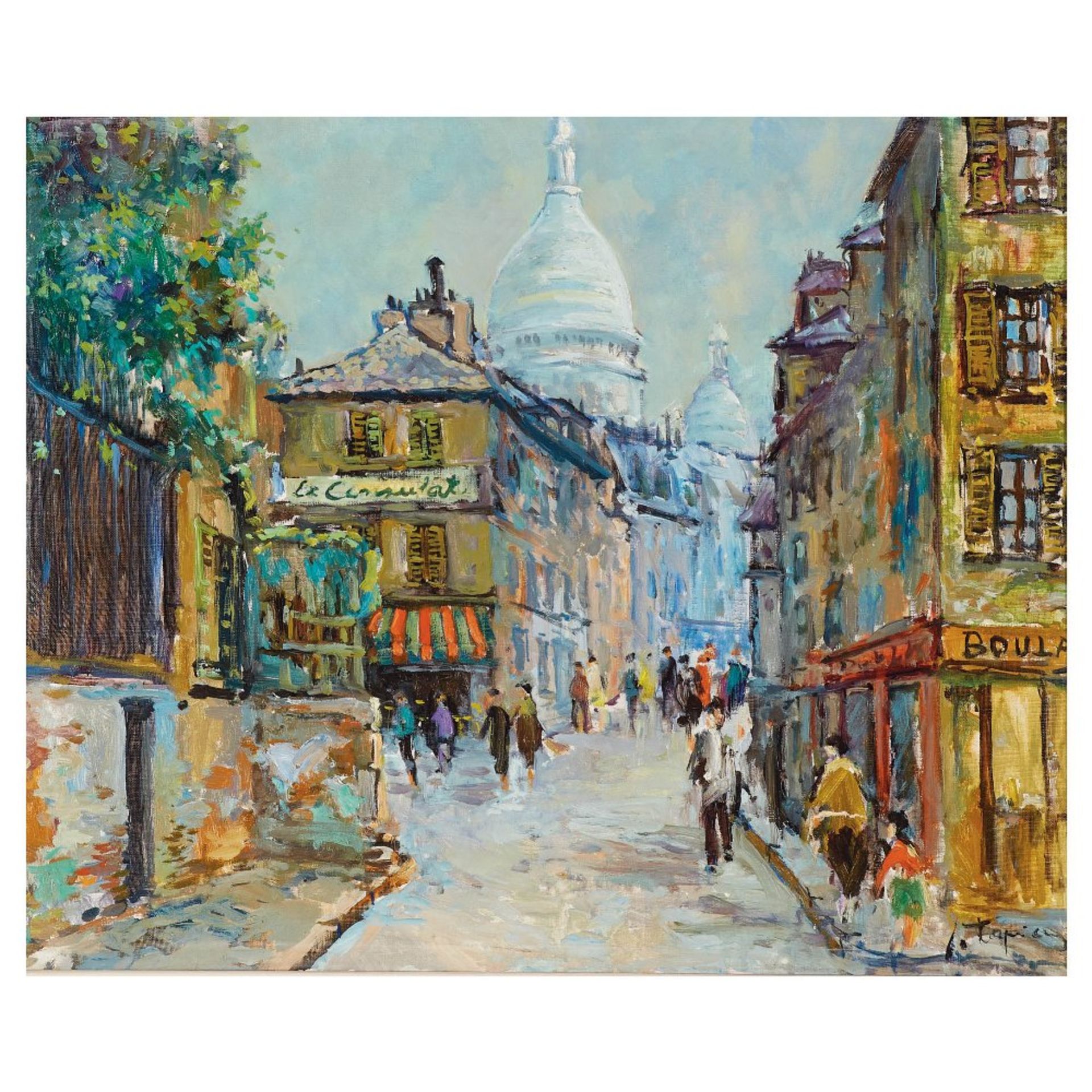 José Tapia. Montmartre. París. Óleo sobre tela.