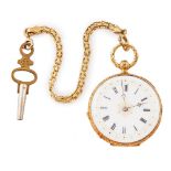 Reloj de colgar lepine en oro, c.1900.