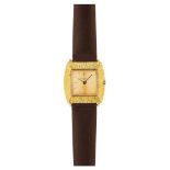 Reloj Vacheron Constantin para señora en oro y correa de piel, c.1960.