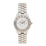 Reloj Christian Dior "Christal" para señora en acero y bisel con diamantes.
