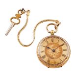 Reloj de bolsillo lepine en oro, c.1890.