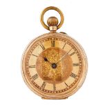 Reloj de bolsillo lepine en oro, c.1900.