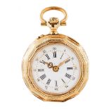 Reloj de colgar lepine en oro, c.1900.