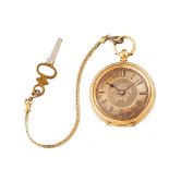 Reloj de bolsillo lepine en oro, c.1900.