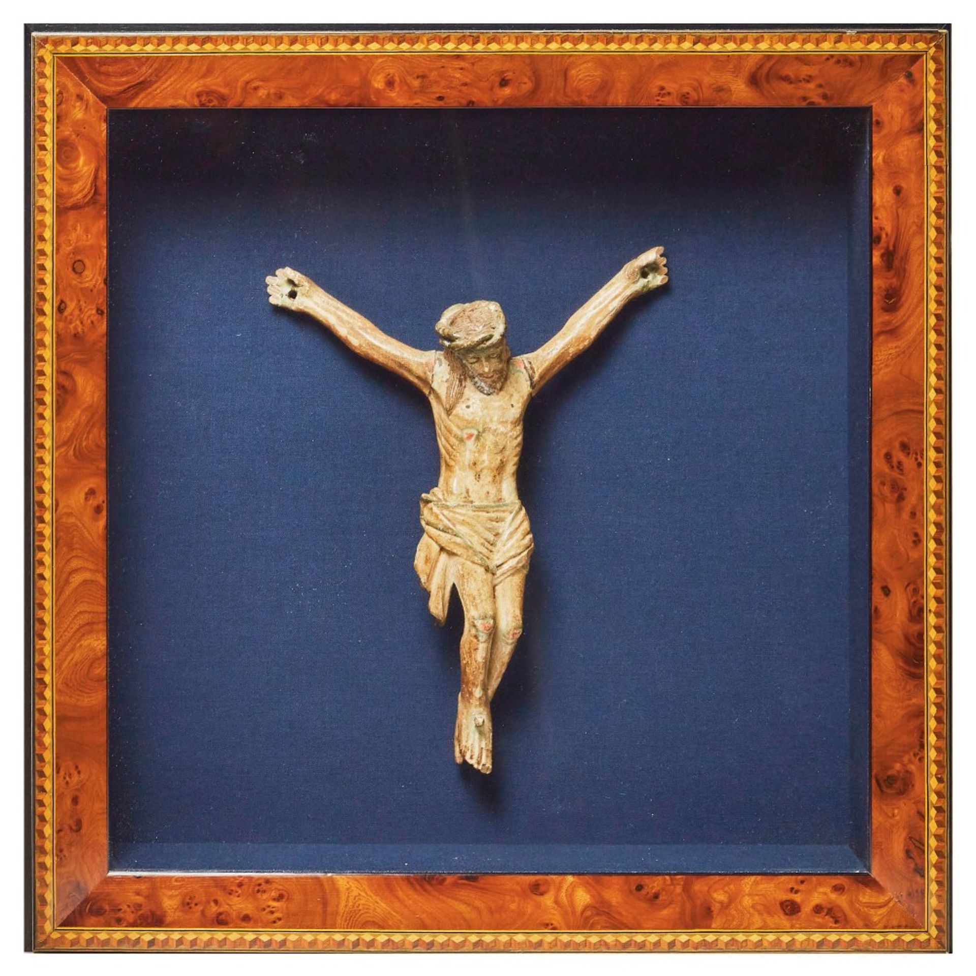 Escuela española, s.XVIII. Cristo crucificado. Escultura en madera tallada.