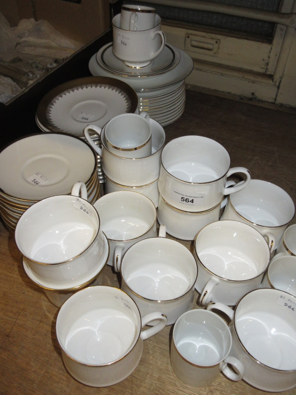 Thomas porcelain coffee service together with Royal Grafton part tea service and a Royal Standard