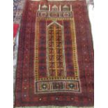 Two Afghan Belouch rugs