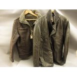 Gentleman's leather jacket by Casa das Peles and a sheepskin jacket