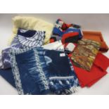 Quantity of miscellaneous fabrics and fabric samples, African, Japanese and European