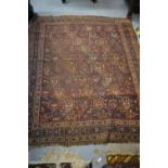 Small South West Persian rug with an all-over Boteh design and borders (slight wear), 6ft x 4ft