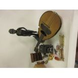 19th Century mandolin (at fault), one camera and other collectables Only one camera in this lot