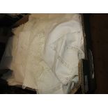 Large quantity of miscellaneous lace, crochet and other table linen