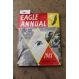 Eagle annual, Volumes II to X, together with one volume, ' Eagle Book of Sport ' 6cms wide, 5cms