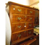 Good quality reproduction mahogany hi-fi cabinet together with a similar television cabinet, each