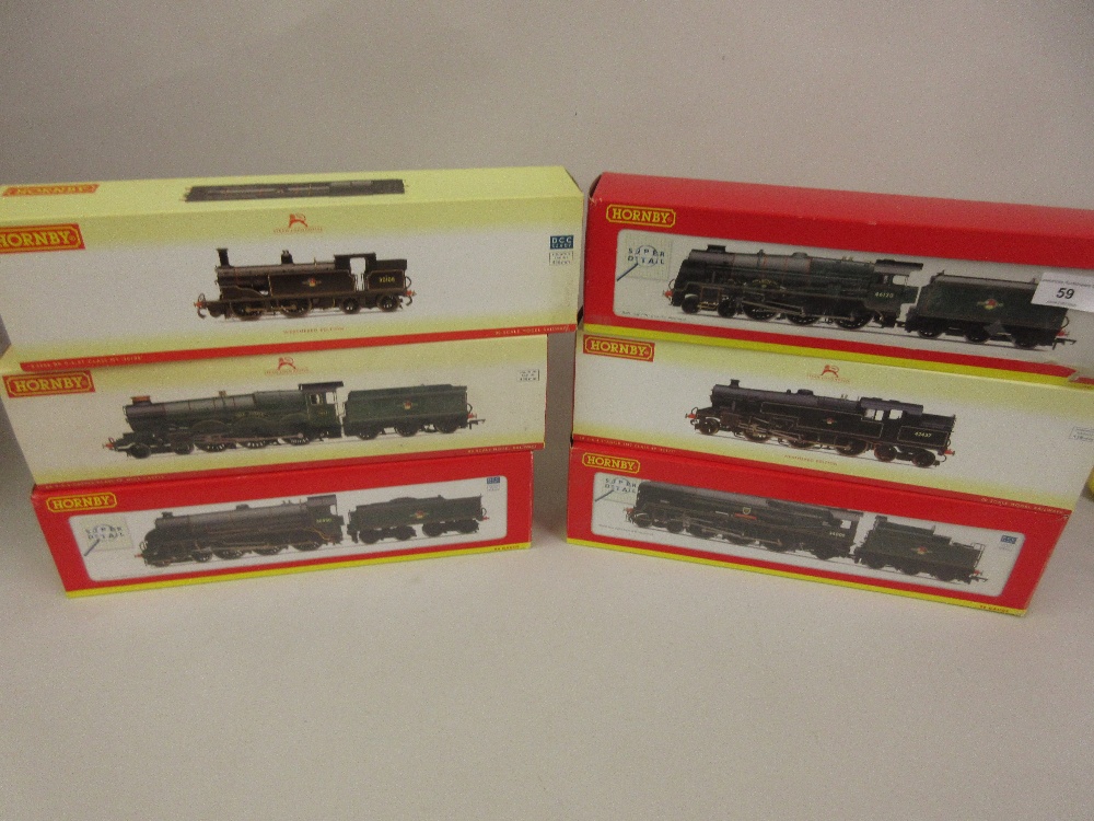 Group of six Hornby 00 gauge model locomotives, BR 4-6-0 Royal Scot Class ' Royal Inniskilling