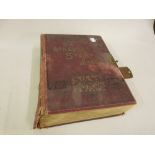 Lincoln stamp album containing a small collection of mainly 19th and early 20th Century stamps