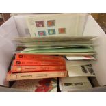 Quantity of various loose stamps, First Day covers and stamp catalogues