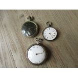 George III silver pair cased pocket watch, the fusee movement inscribed C. Davidson, London, with