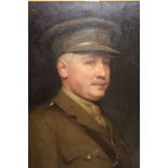 Frank Dicksee, oil on canvas, portrait of John Howard Slayter 1865 ? - 1926, wearing a uniform of an