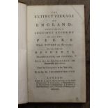 Three volumes ' The New Peerage or Present State of the Nobility of England ' published London 1769,