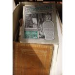 Box containing a quantity of various antiques related books and magazines etc.