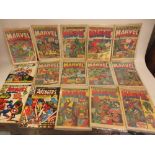 Collection of U.K. issue Marvel comics including No. 3, 1972, together with three 1973 Avengers