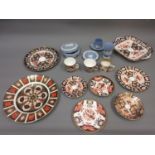 Small collection of various 19th and 20th Century Royal Crown Derby Imari plates and cups with