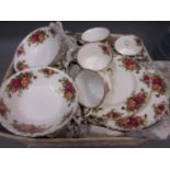 Royal Albert Old Country Rose pattern tea and dinner service