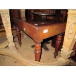 19th Century rectangular mahogany bidet together with two footstools