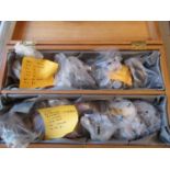 Box containing a collection of various, mainly British decimal coinage including unusual collections