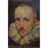 After Anthony Van Dyke, 19th Century oil sketch on panel, portrait of Cornelius Van de Geest,