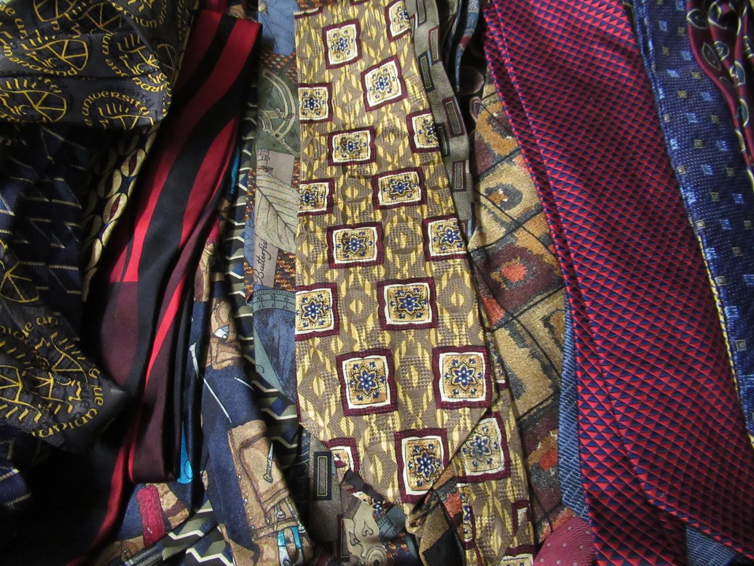 Large collection of approximately one hundred and fifty gentlemens silk ties - Image 2 of 2