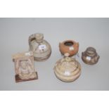 Five pottery antiquities including South American From a local collection who bought from various